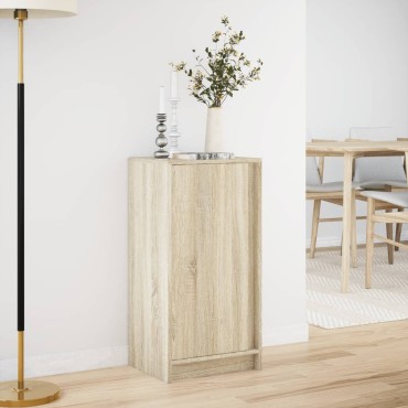 vidaXL Ντουλάπι με Φώτα LED Sonoma Δρυς 42,5x34x85cm Επεξ. Ξύλο 1 τεμ.