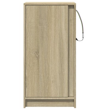 vidaXL Ντουλάπι με Φώτα LED Sonoma Δρυς 42,5x34x85cm Επεξ. Ξύλο 1 τεμ.