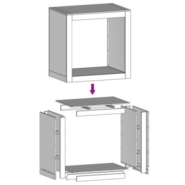 vidaXL Ράφι Καυσόξυλων Λευκό 60x40x60 εκ. Ατσάλινο