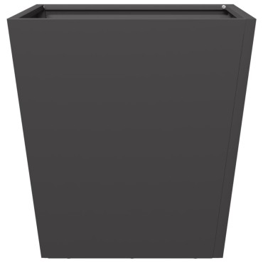 vidaXL Ζαρντινιέρα Μαύρη 40 x 40 x 40 εκ. από Ατσάλι