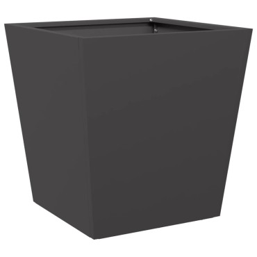 vidaXL Ζαρντινιέρα Μαύρη 40 x 40 x 40 εκ. από Ατσάλι