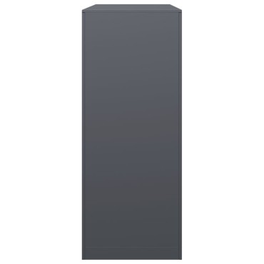 vidaXL Ράφι Καυσόξυλων Ανθρακί 100x40x100 εκ. Ατσάλινο