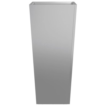 vidaXL Ζαρντινιέρα Κήπου 35x35x75 εκ. από Γαλβανισμένο Χάλυβα