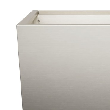 vidaXL Ζαρντινιέρα Κήπου 35x35x75 εκ Ατσάλι Σκληρυθέν στον Αέρα