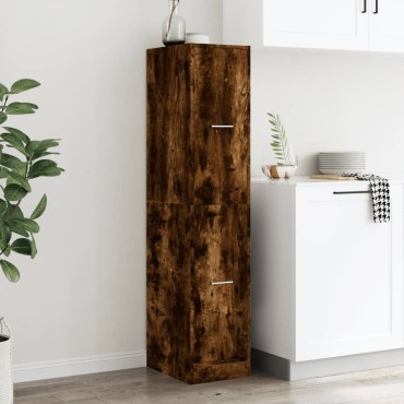 vidaXL Συρταριέρα Γενικής Χρήσης Καπνιστή Δρυς 30x41x144,5 Επεξ. Ξύλο 30x41x144,5cm 1 τεμ.