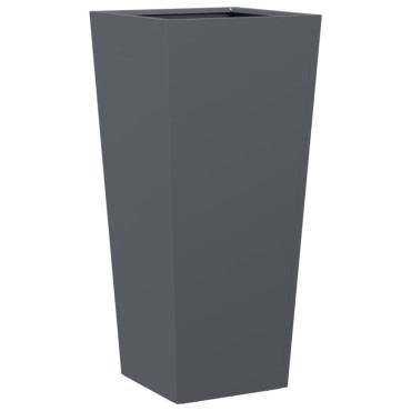 vidaXL Ζαρντινιέρα Κήπου Ανθρακί 35x35x75 εκ από Ατσάλι