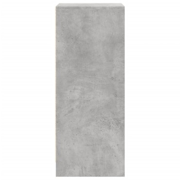 vidaXL Ντουλάπι με Φώτα LED Γκρι Σκυρ. 42,5x34x85cm Επεξ. Ξύλο 1 τεμ.