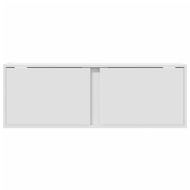 vidaXL Έπιπλο Τοίχου Τηλεόρασης με LED Λευκό 100x31x35cm