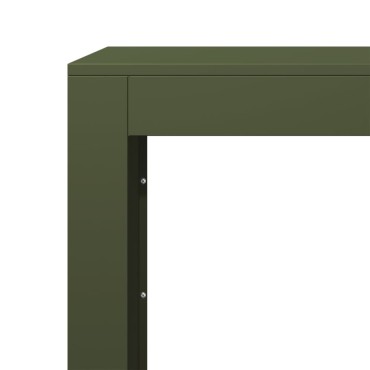 vidaXL Ράφι Καυσόξυλων Πράσινη 100x40x80 εκ. Ατσάλινο