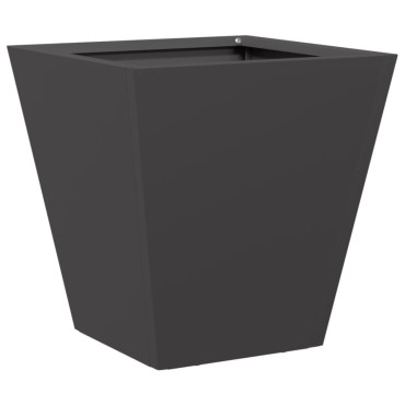 vidaXL Ζαρντινιέρες Κήπου 2 τεμ. Μαύρο 30x30x30 εκ. από Ατσάλι
