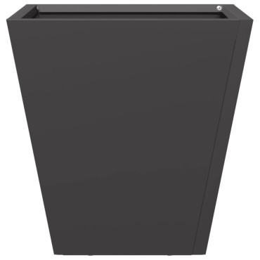 vidaXL Ζαρντινιέρες Κήπου 2 τεμ. Μαύρο 30x30x30 εκ. από Ατσάλι