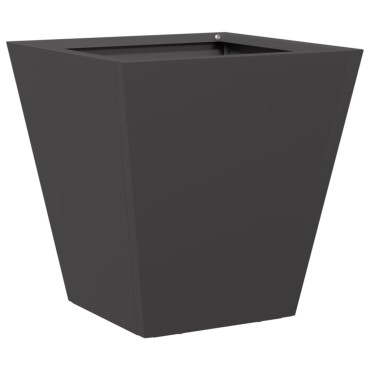 vidaXL Ζαρντινιέρες Κήπου 2 τεμ. Μαύρο 30x30x30 εκ. από Ατσάλι