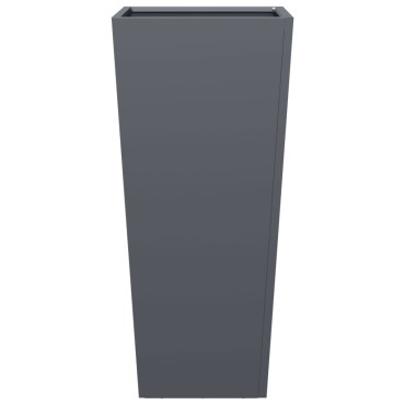 vidaXL Ζαρντινιέρες Κήπου 2 τεμ. Ανθρακί 35x35x75 εκ. από Ατσάλι