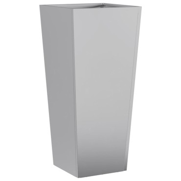 vidaXL Ζαρντινιέρες Κήπου 2 τεμ. 35x35x75 εκ. από Γαλβανισμένο Χάλυβα
