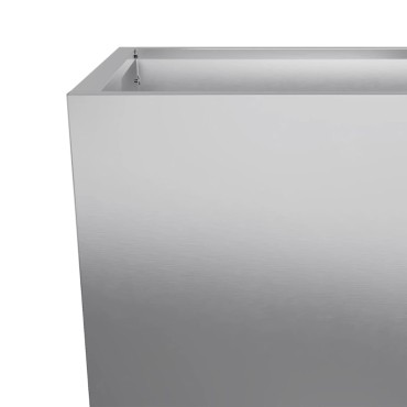 vidaXL Ζαρντινιέρες Κήπου 2 τεμ. 35x35x75 εκ. από Γαλβανισμένο Χάλυβα