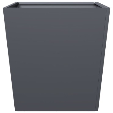 vidaXL Ζαρντινιέρα Κήπου Ανθρακί 50x50x50 εκ. από Ατσάλι