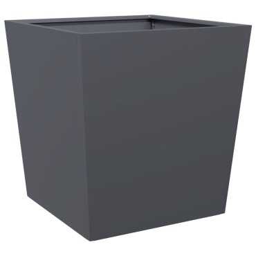 vidaXL Ζαρντινιέρα Κήπου Ανθρακί 50x50x50 εκ. από Ατσάλι