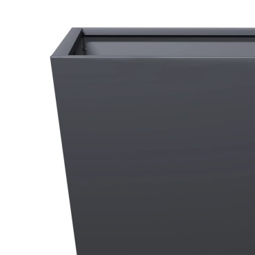 vidaXL Ζαρντινιέρα Κήπου Ανθρακί 50x50x50 εκ. από Ατσάλι