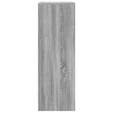 vidaXL Ντουλάπι με Φώτα LED Γκρι Sonoma 42,5x34x100cm Επεξ. Ξύλο 1 τεμ.