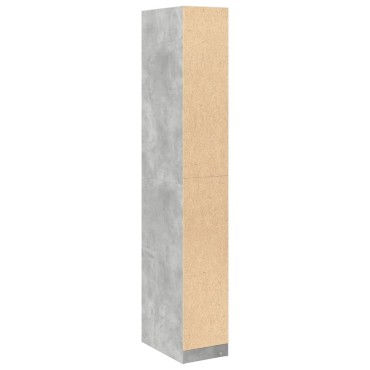 vidaXL Ντουλάπα Γκρι Σκυρ. 30x50x200cm από Επεξεργασμένο Ξύλο 1 τεμ.