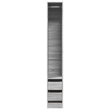 vidaXL Ντουλάπα Γκρι Sonoma 30x50x200cm από Επεξεργασμένο Ξύλο 1 τεμ.