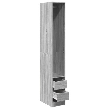 vidaXL Ντουλάπα Γκρι Sonoma 30x50x200cm από Επεξεργασμένο Ξύλο 1 τεμ.