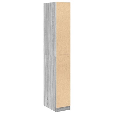 vidaXL Ντουλάπα Γκρι Sonoma 30x50x200cm από Επεξεργασμένο Ξύλο 1 τεμ.