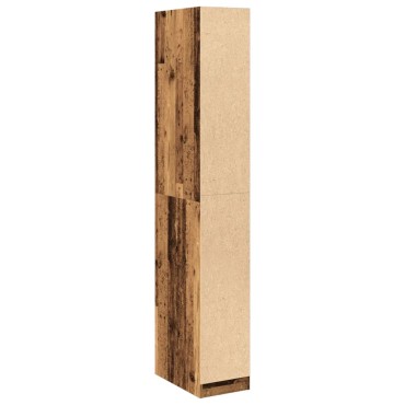 vidaXL Ντουλάπα Όψη Παλαιού Ξύλου 30x50x200cm από Επεξεργασμένο Ξύλο 1 τεμ.