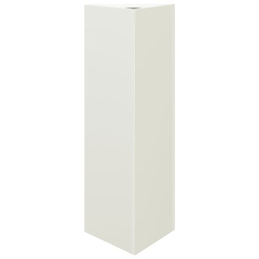 vidaXL Ζαρντινιέρες Κήπου 2 τεμ. Λευκό Τρίγωνο 30x26x75 εκ. από Ατσάλι