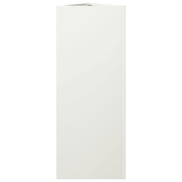 vidaXL Ζαρντινιέρες Κήπου 2 τεμ. Λευκό Τρίγωνο 30x26x75 εκ. από Ατσάλι