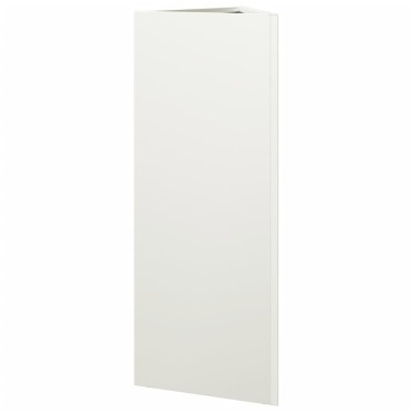 vidaXL Ζαρντινιέρες Κήπου 2 τεμ. Λευκό Τρίγωνο 30x26x75 εκ. από Ατσάλι