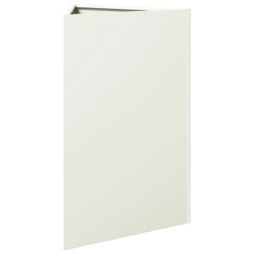 vidaXL Ζαρντινιέρα Κήπου Λευκό Τρίγωνο 50x43x75 εκ. από Ατσάλι