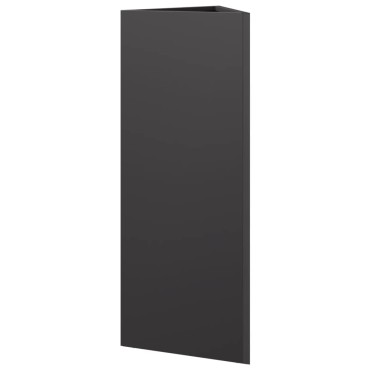 vidaXL Ζαρντινιέρες Κήπου 2 τεμ. Μαύρο Τρίγωνο 30x26x75 εκ. από Ατσάλι