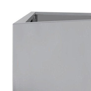 vidaXL Ζαρντινιέρα Κήπου Τρίγωνο 40x40x75 εκ Γαλβ. Ατσάλι