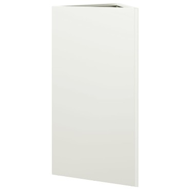 vidaXL Ζαρντινιέρα Κήπου Λευκή Τρίγωνο 40x34,5x70εκ από Ατσάλι