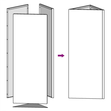 vidaXL Ζαρντινιέρα Κήπου Λευκή Τρίγωνο 40x34,5x70εκ από Ατσάλι