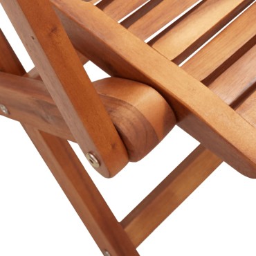 vidaXL Καρέκλες Κήπου Πτυσσόμενες 6 τεμ. 57x66x95cm Μασίφ Ακακία
