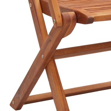 vidaXL Καρέκλες Κήπου Πτυσσόμενες 6 τεμ. 57x66x95cm Μασίφ Ακακία