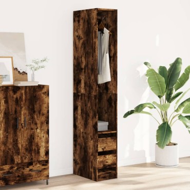 vidaXL Ντουλάπα Καπνιστή Δρυς 30x50x200cm από Επεξεργασμένο Ξύλο 1 τεμ.