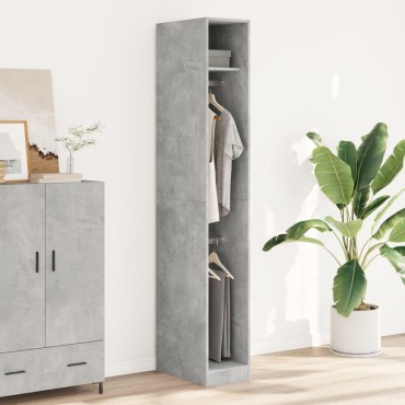 vidaXL Ντουλάπα Γκρι Σκυρ. 30x50x200cm από Επεξεργασμένο Ξύλο 1 τεμ.