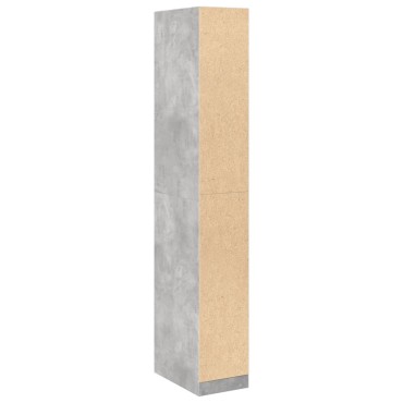 vidaXL Ντουλάπα Γκρι Σκυρ. 30x50x200cm από Επεξεργασμένο Ξύλο 1 τεμ.
