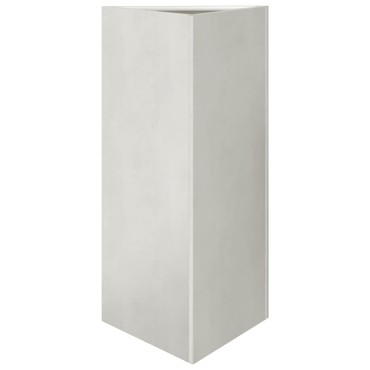 vidaXL Ζαρντινιέρες Κήπου 2 τεμ. Τρίγωνο 40x40x75 εκ Ανοξείδωτο Ατσάλι