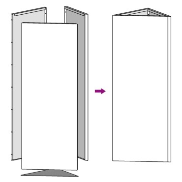 vidaXL Ζαρντινιέρες Κήπου 2 τεμ. Μαύρο Τρίγωνο 40x34,5x70εκ από Ατσάλι