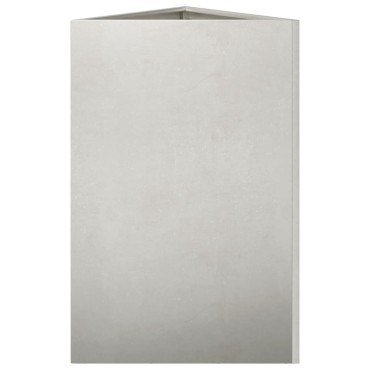 vidaXL Ζαρντινιέρα Κήπου Τρίγωνο 50x43x75 εκ Ανοξείδωτο Ατσάλι
