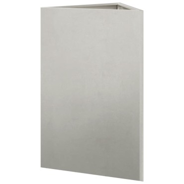 vidaXL Ζαρντινιέρα Κήπου Τρίγωνο 50x43x75 εκ Ανοξείδωτο Ατσάλι