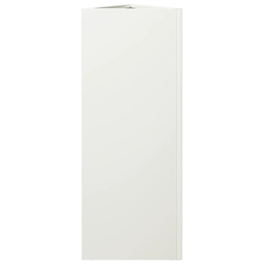 vidaXL Ζαρντινιέρα Κήπου Λευκή Τρίγωνη 30x26x75 εκ. από Ατσάλι