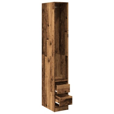 vidaXL Ντουλάπα Όψη Παλαιού Ξύλου 30x50x200cm από Επεξεργασμένο Ξύλο 1 τεμ.