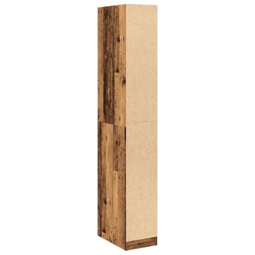 vidaXL Ντουλάπα Όψη Παλαιού Ξύλου 30x50x200cm από Επεξεργασμένο Ξύλο 1 τεμ.