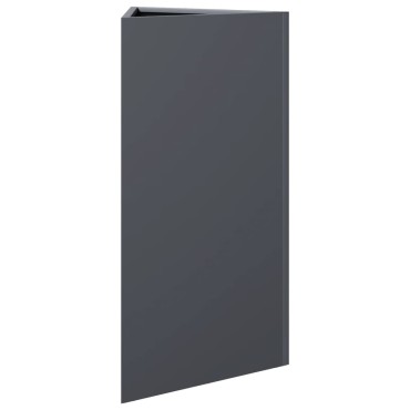 vidaXL Ζαρντινιέρα Κήπου Ανθρακί Τρίγωνο 40x34,5x70 εκ. Ατσάλι