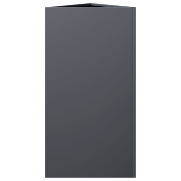 vidaXL Ζαρντινιέρα Κήπου Ανθρακί Τρίγωνο 40x34,5x70 εκ. Ατσάλι